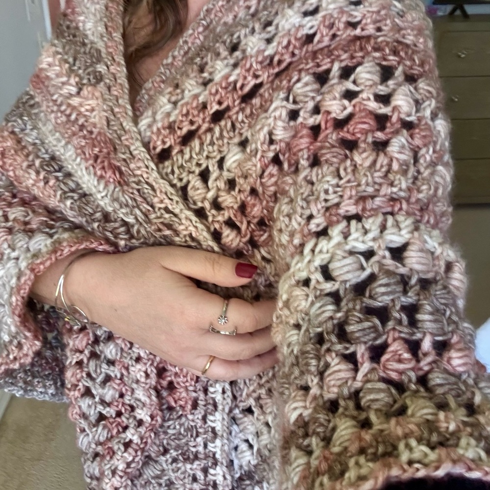 Cozy Multicolor Crochet Chal
